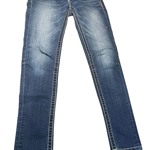 Women’s Miss Me Signature Skinny Jeans Blue Size 26 - Picture 1 of 6